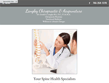 Tablet Screenshot of langleychiropractic.net